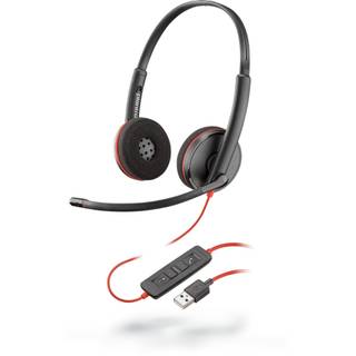 Poly Headset Blackwire C3220 binaural USB-A (Schwarz)